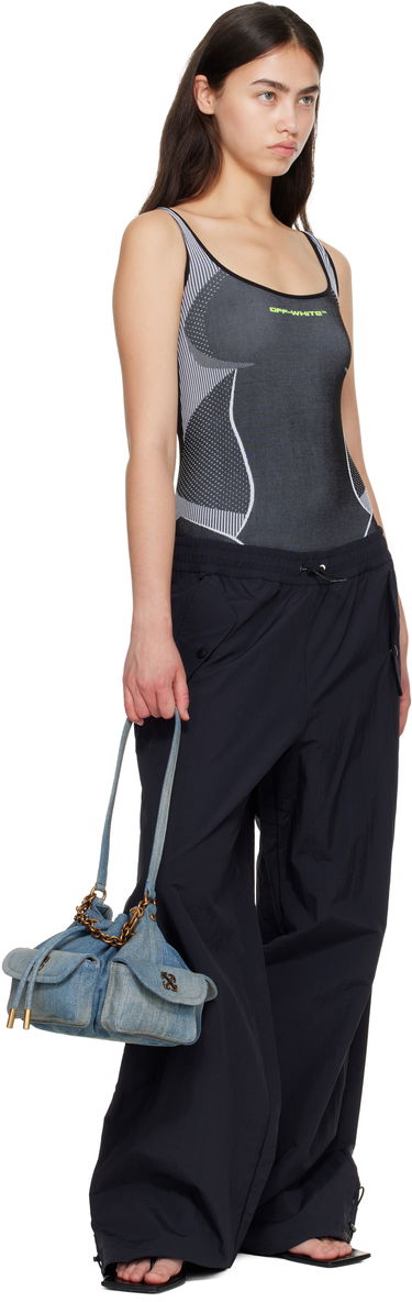 Дамска чанта Off-White Dumbo.B Denim Bucket Bag Синьо | OWMY002F25DEN0014100, 3