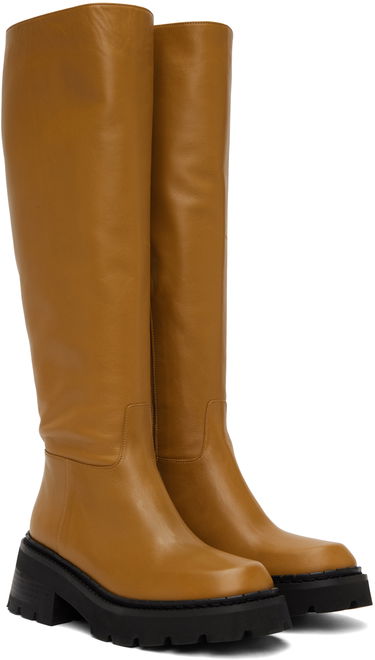 Облекло BY FAR BY FAR Russel Knee-High Boots Кафяво | 22FWRUSDPNBSSP, 3