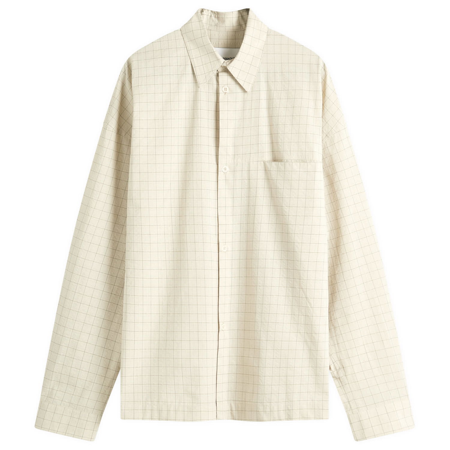 Риза sage NATION Sage Nation Pocket Parka Jacket Shirt, Check Pattern Бежово | S008-PRC, 0