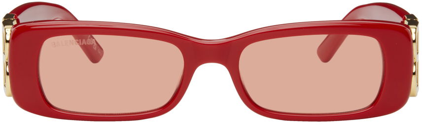 Слънчеви очила Balenciaga Dynasty Rectangle Sunglasses Червено | BB0096S-003, 0