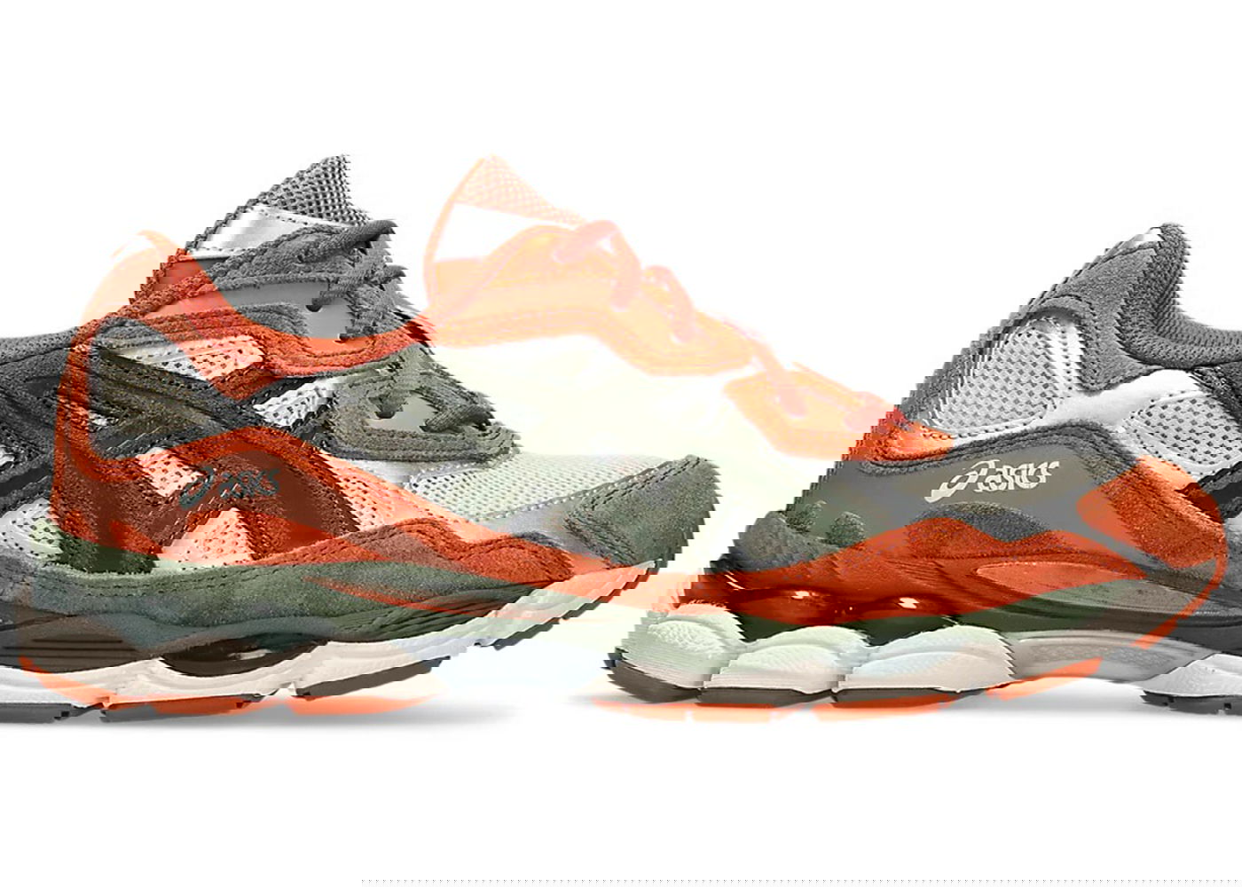 Кецове и обувки Asics Gel-NYC Oatmeal Forest Green Orange Оранжево
 | 1201A789-251, 0