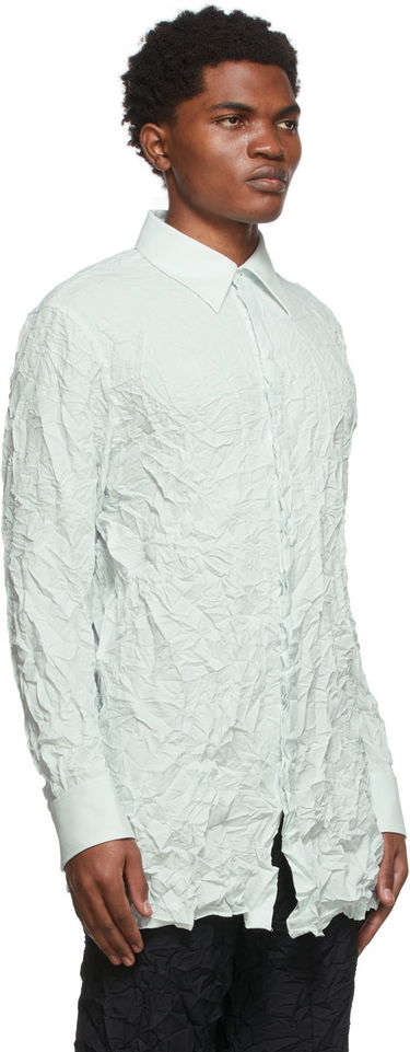 Риза Dion Lee Crinkle Button-Up Shirt Черно | C5017S22, 4