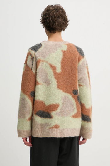 Пуловер Nanushka NESSIN Abstract Print Cardigan Кафяво | NM24FWSW01017, 2