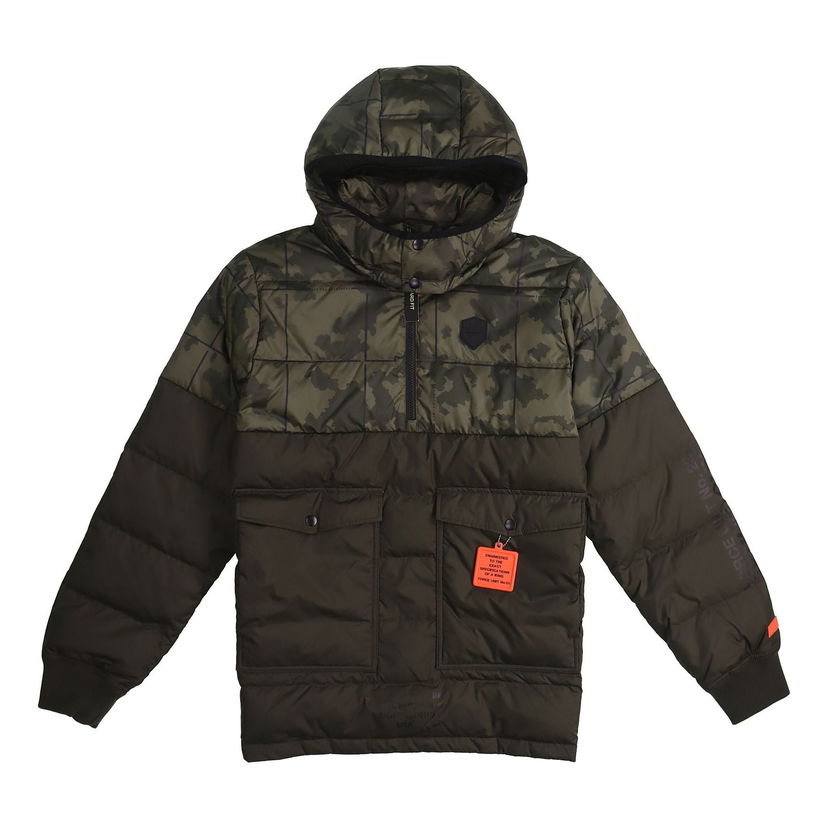 Пухо яке Nike LeBron Hybrid Half Pull Chain Warm Down Jacket Зелено | AT3905-355