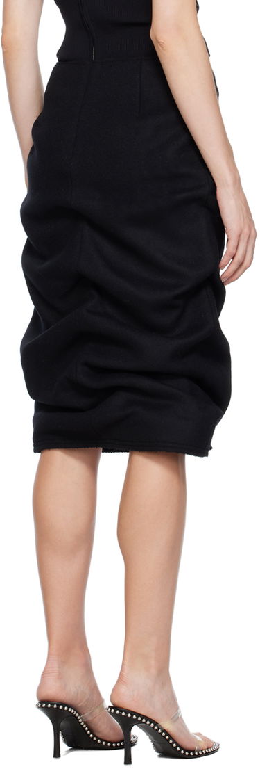 Пола We11done We11done Tucked Midi Skirt Черно | WD-SK3-23-211-W-BK, 2