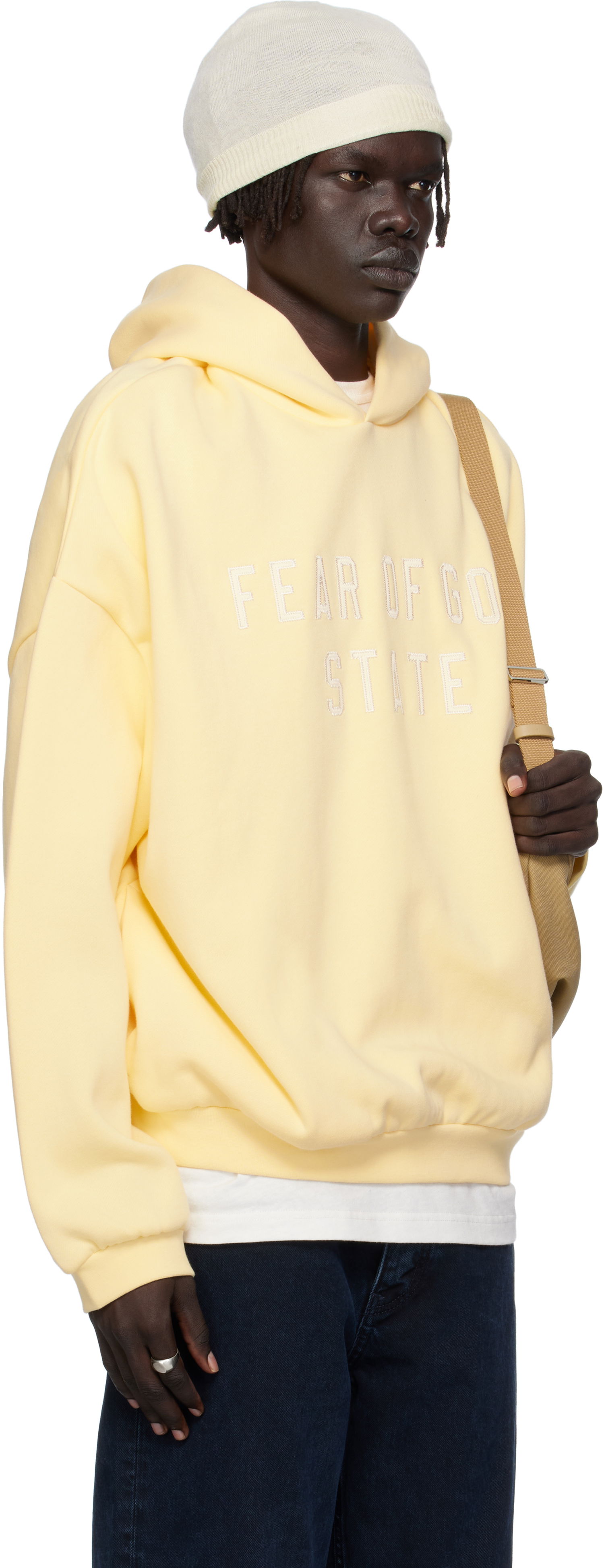 Суитчър Fear of God ESSENTIALS 90s Fit Fleece Hoodie Жълто | 192SP256218F, 1