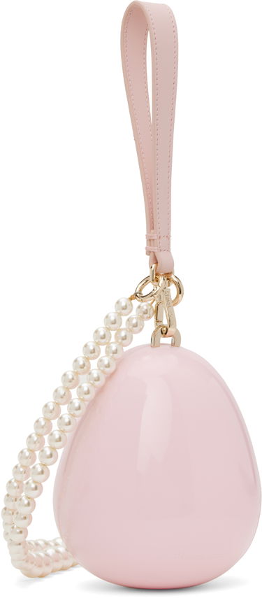 Дамска чанта Simone Rocha Simone Rocha Micro Egg Pearl-Strap Handbag Розово | BAG110CB 0773, 2
