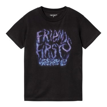 Тениска Carhartt WIP Babybrush FF T-Shirt Черно | I032142_89_XX, 4