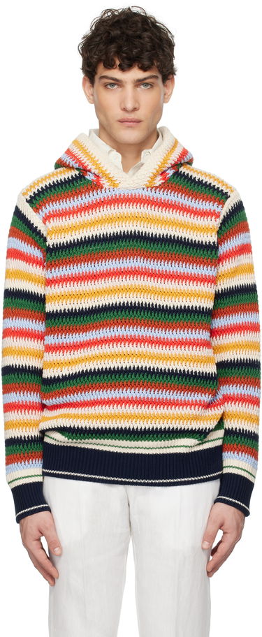 Пуловер Orlebar Brown Kirk Striped Knit Hoodie Многоцветен | 280040, 0