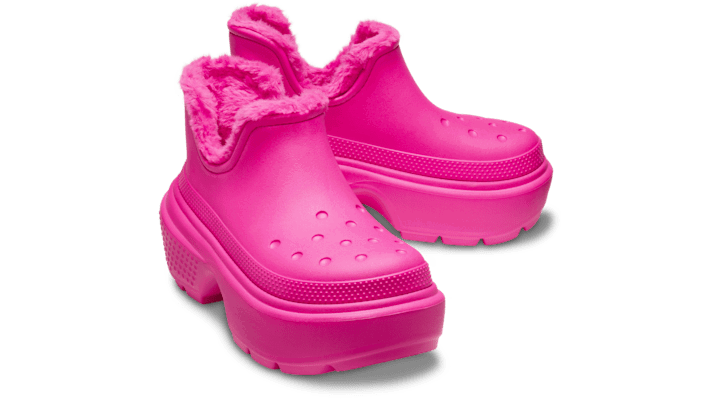 Кецове и обувки Crocs Stomp Shorty Boots Розово | 210673-6TW, 1