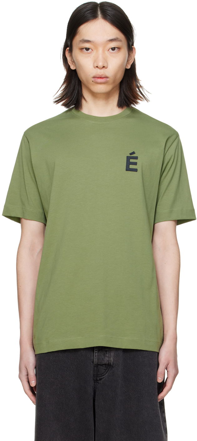 Тениска Études Wonder Patch T-Shirt Зелено | E24MM104A00733, 0