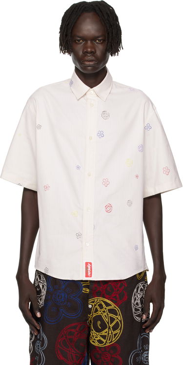 Риза KENZO Kenzo Paris Futura 2000 Edition Embroidered Shirt Бяло | FF65CH1279IJ, 0