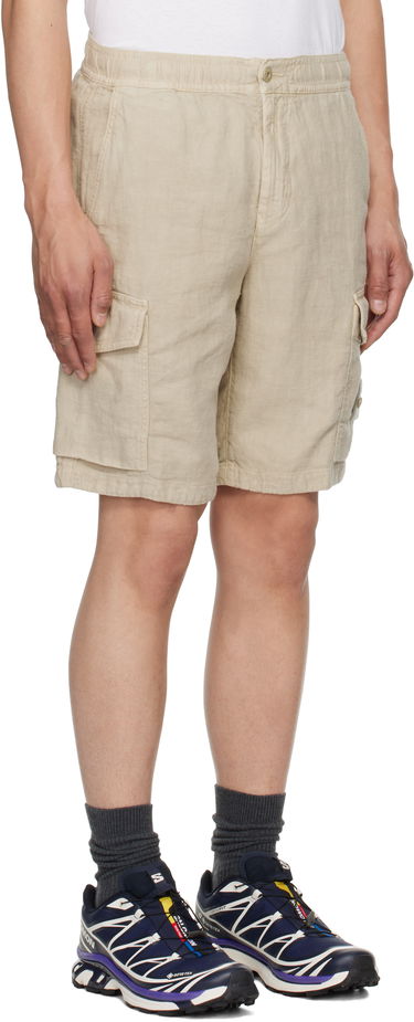 Къси панталони Stone Island Stone Island Diagonal Linen Shorts Бежово | K1S15 L100001 S00F8, 1
