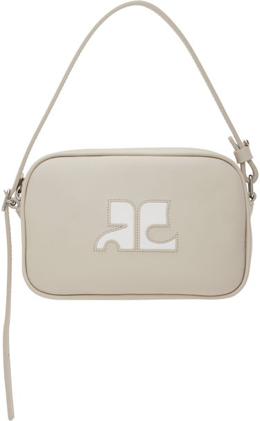 Чанта през рамо Courrèges Slim Leather Camera Bag Бежово | 124GSA092CR0027, 0