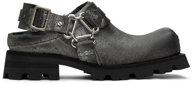 Acne Studios Leather Buckle Slip-On Loafers