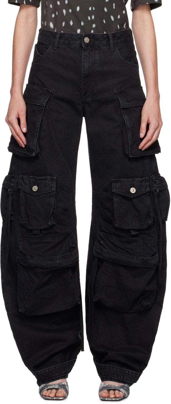 Дънки The Attico Attico Fern Cargo Jeans Черно | 236WCP84 D066, 0