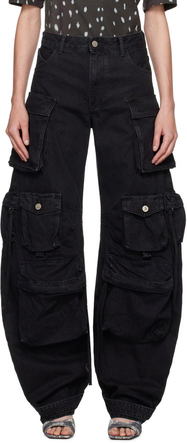 Дънки The Attico Attico Fern Cargo Jeans Черно | 236WCP84 D066, 0