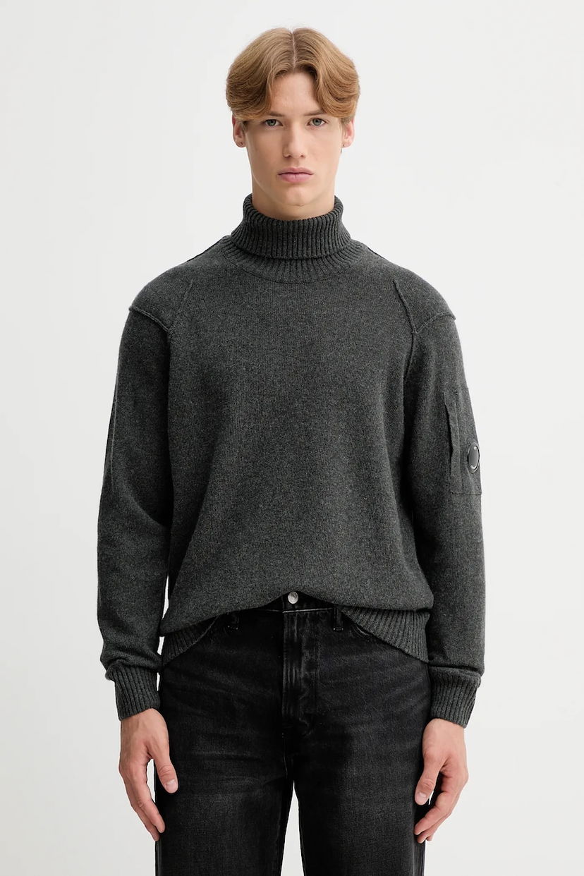 Пуловер C.P. Company C.P. Company Turtleneck Sweater Сиво | 19CMKN166A110149A