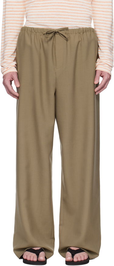 Панталони The Row The Row Donatello Wide-Leg Trousers Бежово | 657-W3602, 0