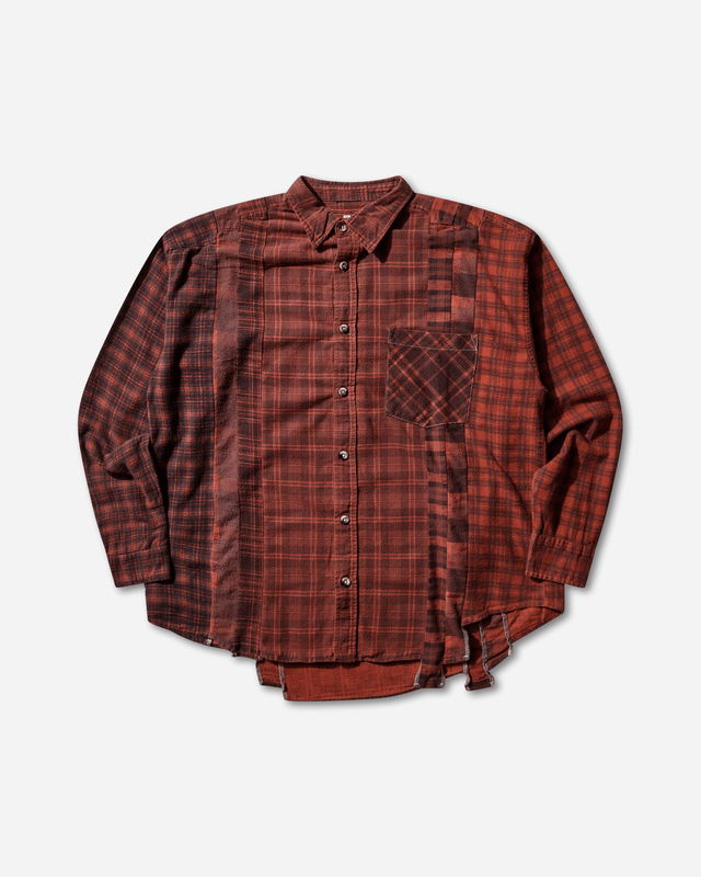 7 Cuts Flannel Shirt Over Dye