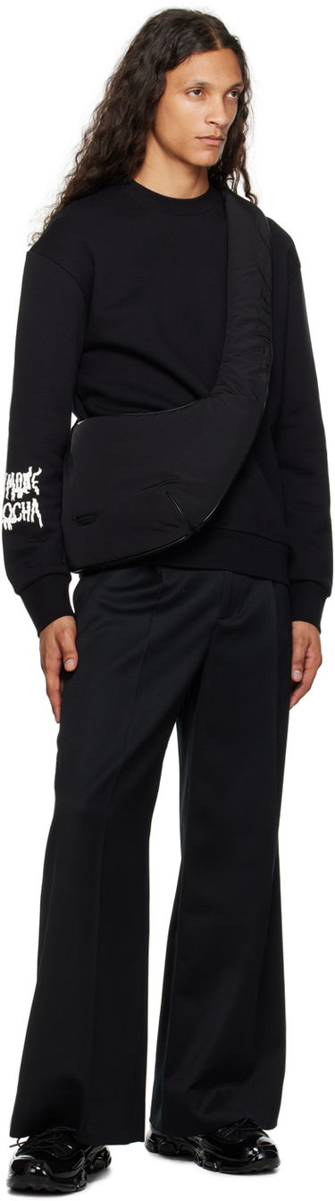 Суитчър Simone Rocha Simone Rocha Ribbon Logo Sweatshirt Черно | 5287P19P20-M 0568, 3