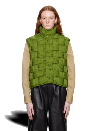 Жилетка Bottega Veneta Intreccio Vest Зелено | 734248 VF4K0