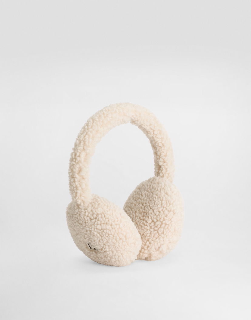 Аксесоари Dolce & Gabbana Dolce & Gabbana Fur-like Earmuffs with DG Logo Бежово | LB7A36FUP7KW3789