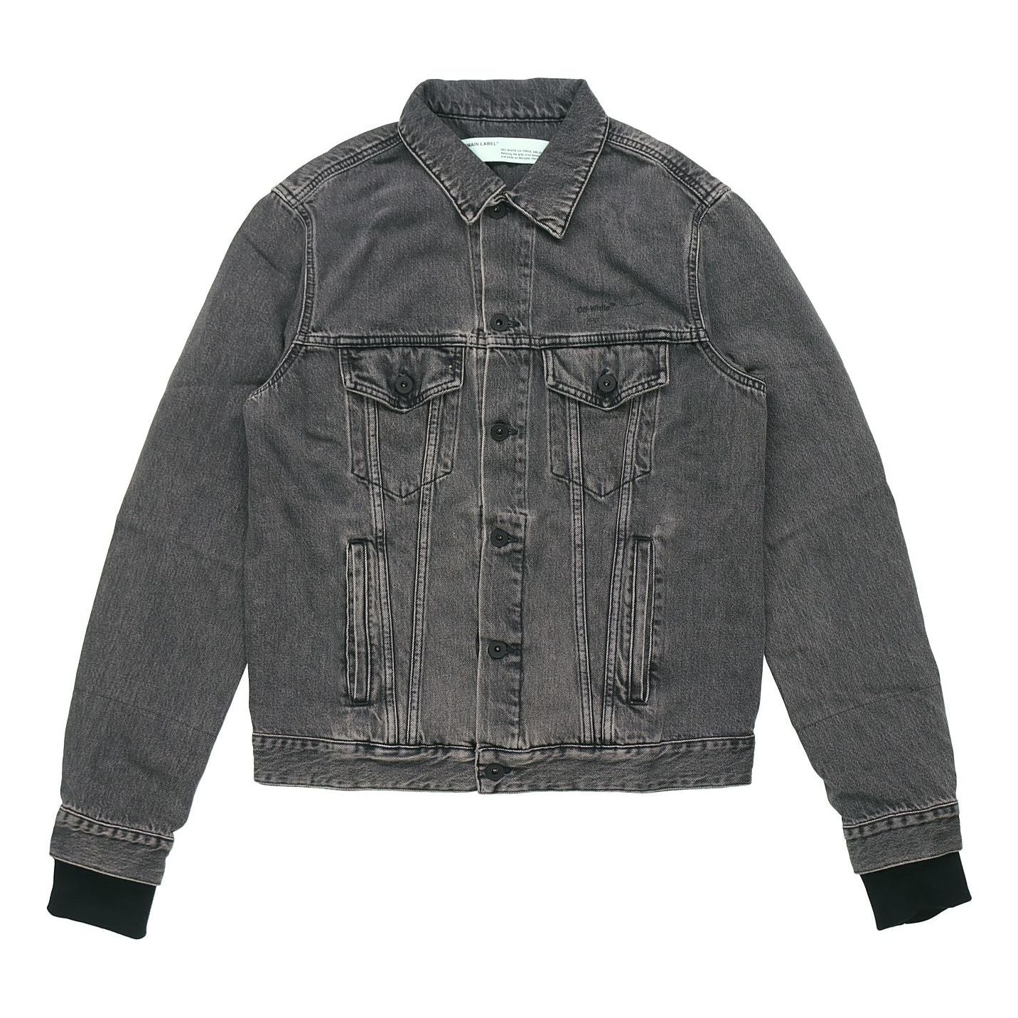 Дънки Off-White Distressed Denim Jacket Сиво | OMYE019R19C270120888, 0