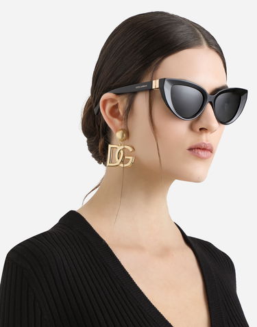 Слънчеви очила Dolce & Gabbana Dolce & Gabbana DG Hinge Cat Eye Sunglasses Черно | VG4497VP1879V000, 1