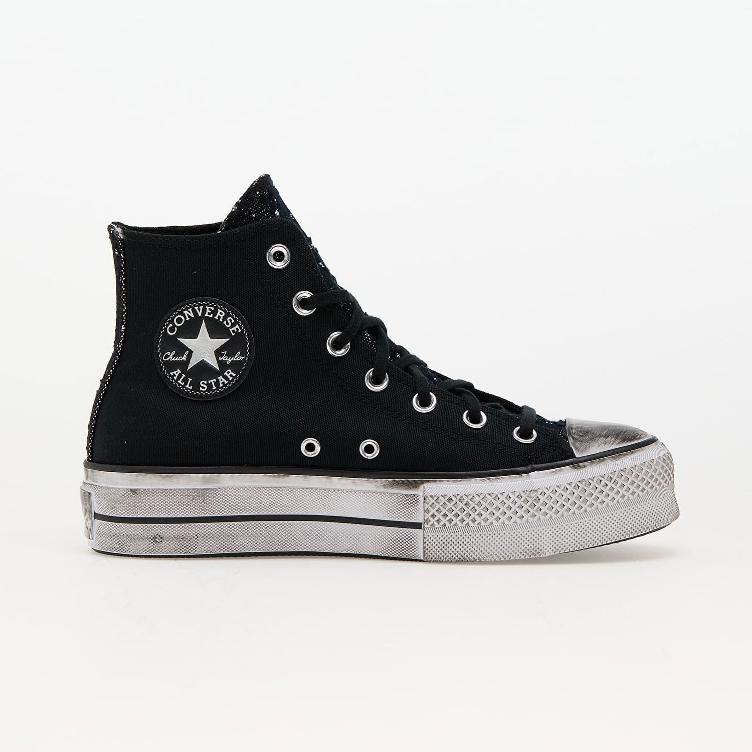 Кецове и обувки Converse Chuck Taylor All Star Lift Platform Chrome Black/ Silver/ Black Черно | A06450C, 1