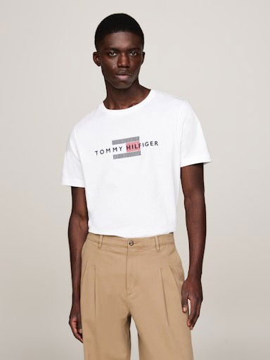 Тениска Tommy Hilfiger S/S T-Shirt Бяло | MW0MW36455YBR