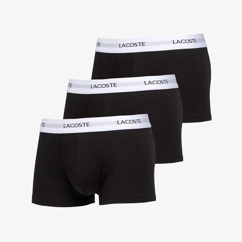 Боксерки Lacoste 3-Pack Trunk Черно | 5H5150 031