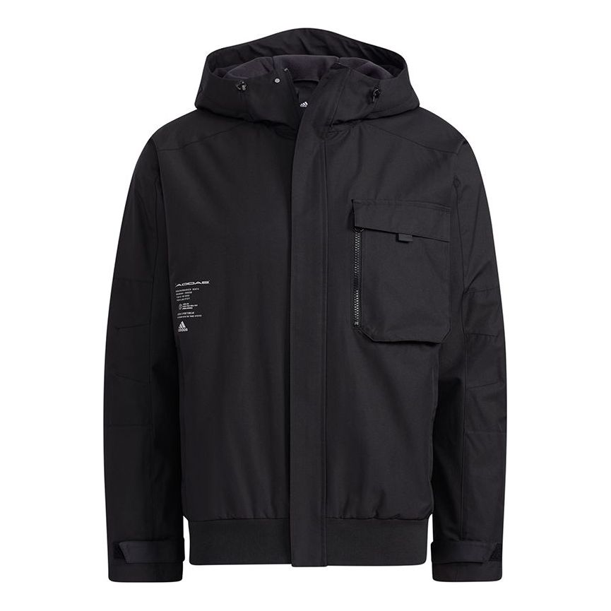 Яке бомбър adidas Originals Utility Big Pocket Hooded Jacket Черно | HD0355, 0