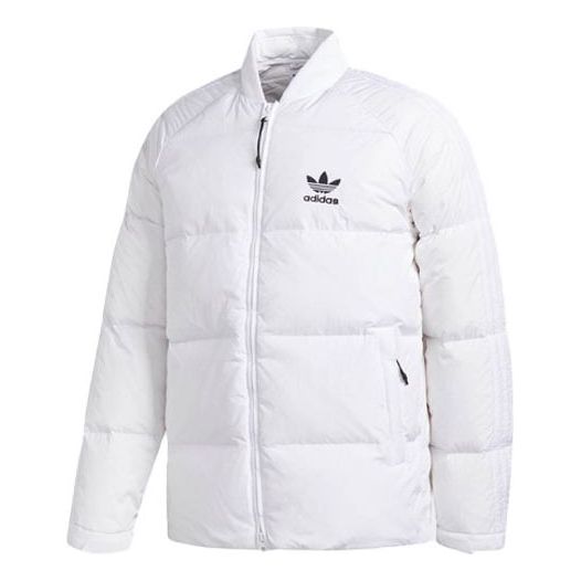 Пухо яке adidas Originals Padded Bomber Jacket With Baseball Collar Бяло | BR4799, 0