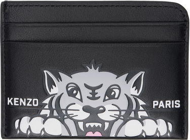Портфейл KENZO Kenzo Paris 'Kenzo Varsity' Leather Card Holder Черно | FF55PM600L46, 0