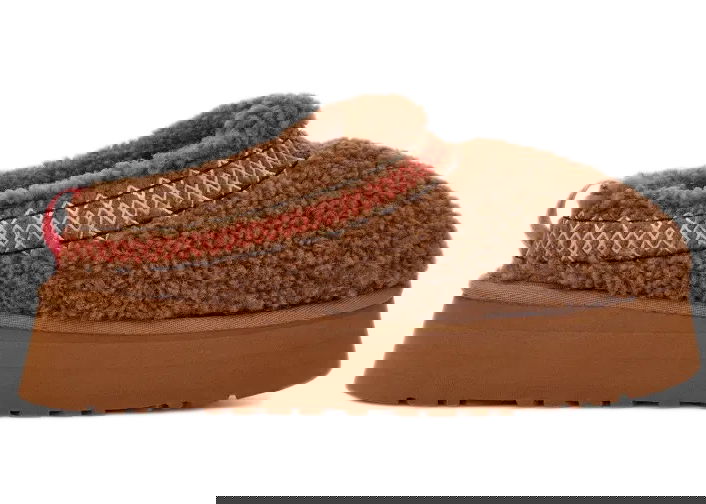 Кецове и обувки UGG Tazz Slipper "Heritage Braid Hardwood" W Кафяво | 1143976-HWD, 0