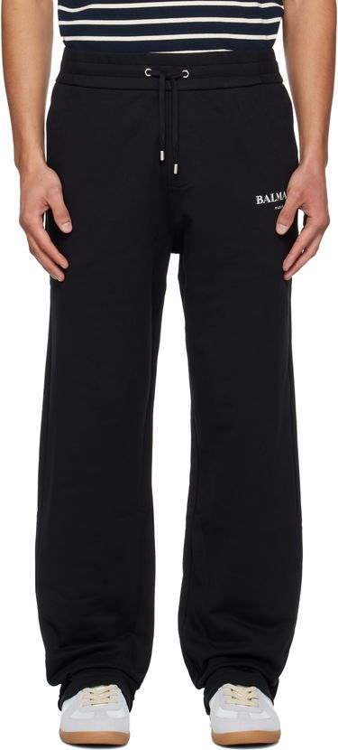 Спортни панталони Balmain Balmain Paris Writing Sweatpants Черно | FH2PQ435BD31, 0