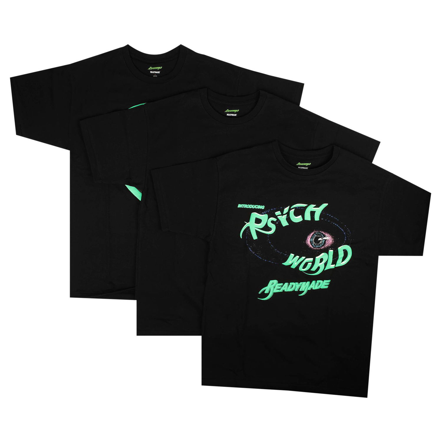 Тениска Psychworld x Readymade T-Shirts - 3 Pack Черно | 1482 100000103RTS BLAC, 1