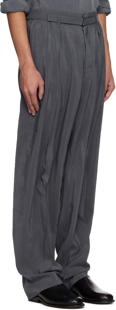 Панталони LEMAIRE Lemaire Belted Relaxed Trousers Черно | PA1196 LF1308, 4