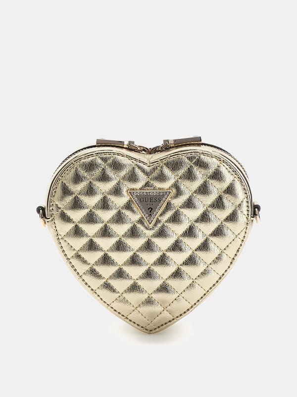 Дамска чанта GUESS Twiller Laminated Mini Crossbody Сиво | HWMG9310770, 0
