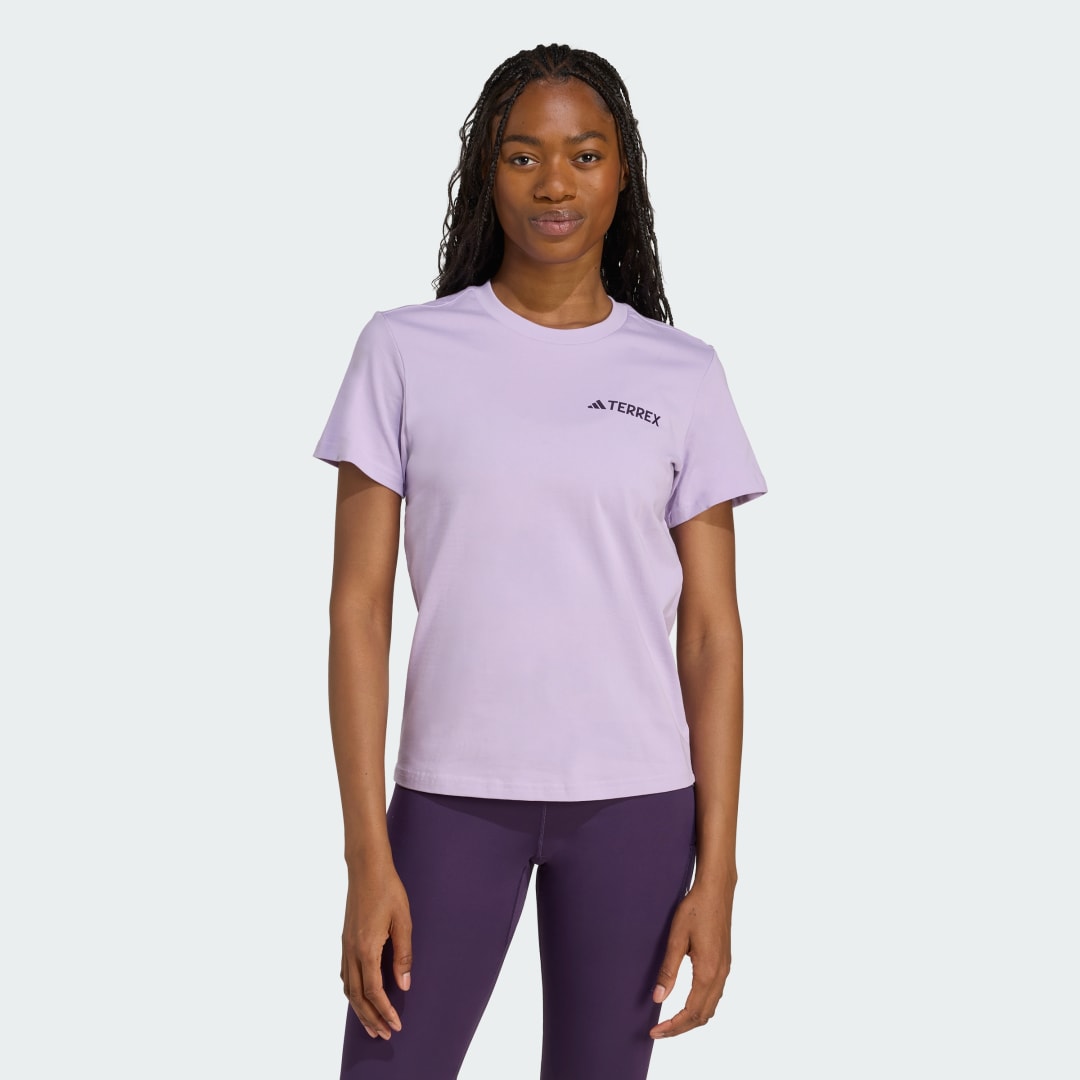 Тениска adidas Performance Terrex Graphic Tee Лилаво | JX3852, 0