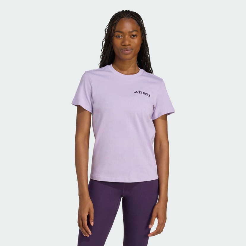 Тениска adidas Performance Terrex Graphic Tee Лилаво | JX3852