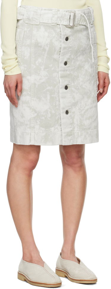 Пола LEMAIRE Lemaire Apron Denim Miniskirt Бяло | SK1024 LD1012, 1