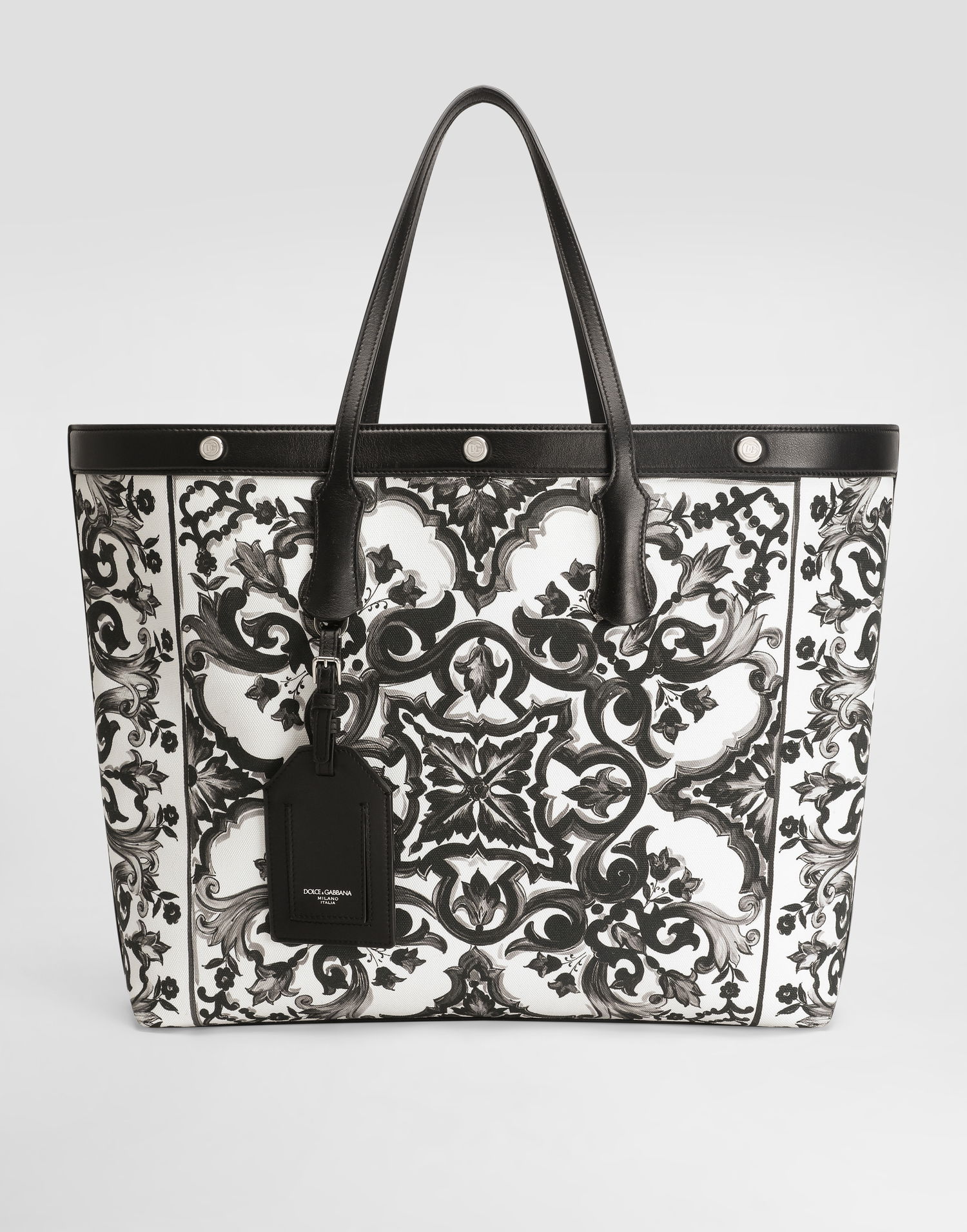 Голяма пазарска чанта Dolce & Gabbana Dolce & Gabbana Calfskin Shopping Bag with Shell Print Многоцветен | BM7806AG665IZ3TN, 0