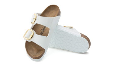 Кецове и обувки Birkenstock Madrid Big Buckle Birko-Flor Бяло | 1019818, 3