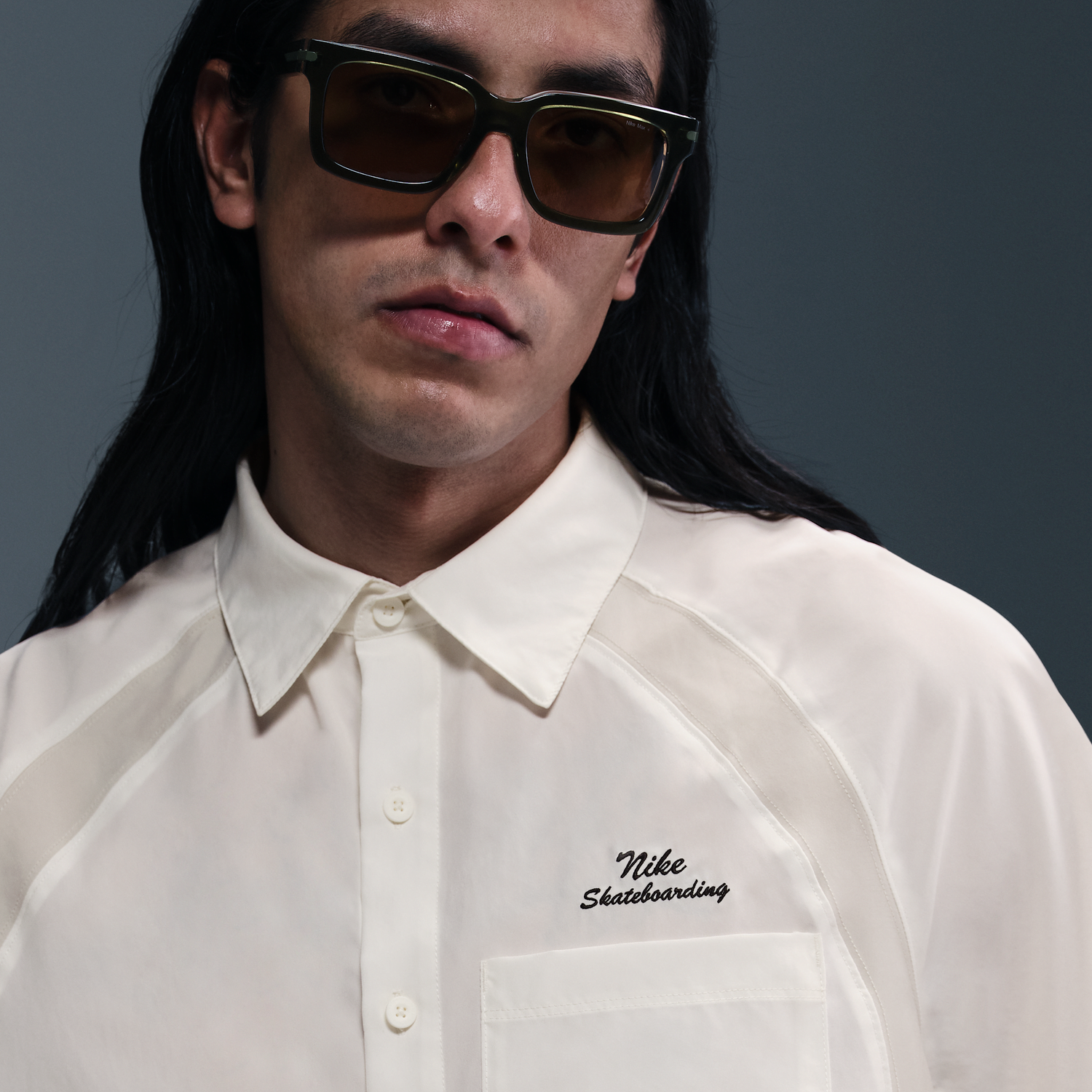 Риза Nike SB Nike SB Dri-FIT Woven Short Sleeve Bowling Shirt Бяло | HJ2958-133, 1