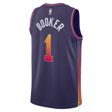 Фланелка Nike Dri-FIT NBA Swingman Devin Booker Phoenix Suns City Edition 2023/24 Jersey Лилаво | DX8516-537, 2