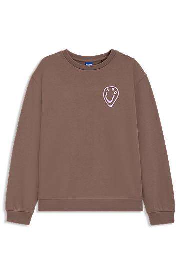 Пуловер BOSS Happy HUGO Sweatshirt Кафяво | 50545052