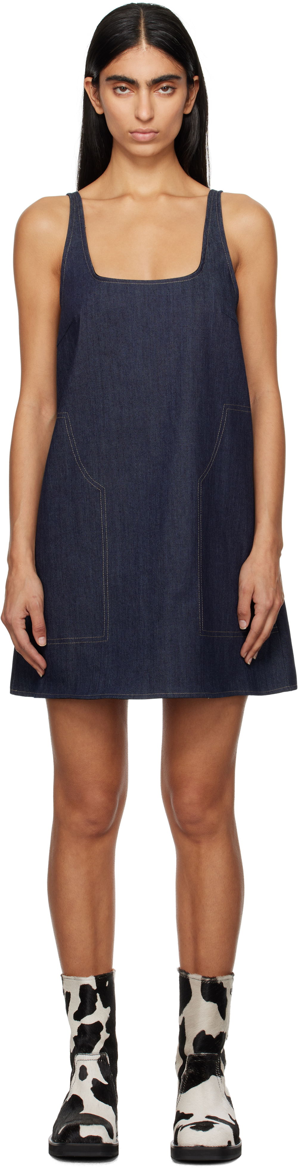 Pокля Soulland Denim Mini Dress Синьо | 42069-1316, 0