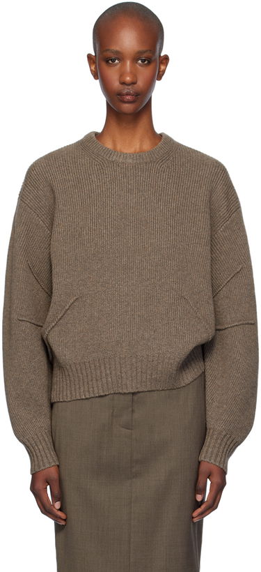 Пуловер Helmut Lang Apex Knit Sweater Кафяво | O07HW705, 0